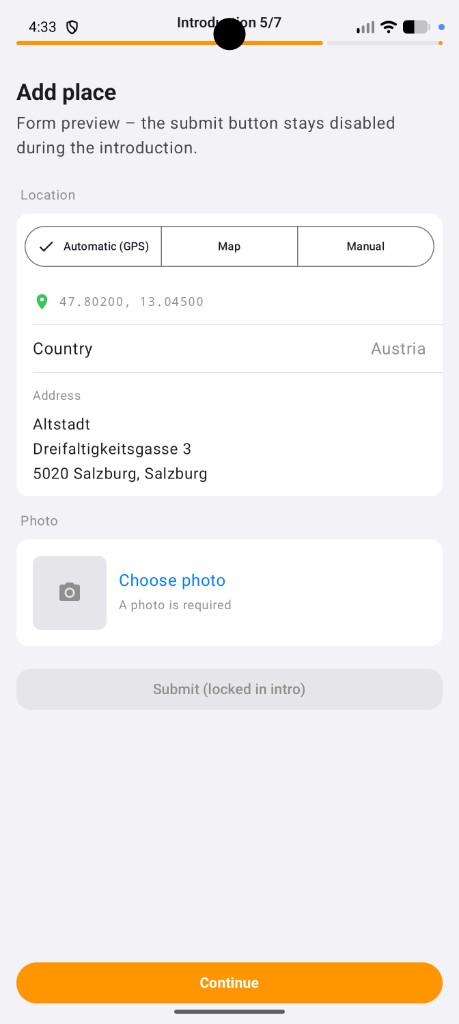 Platz hinzufügen Android