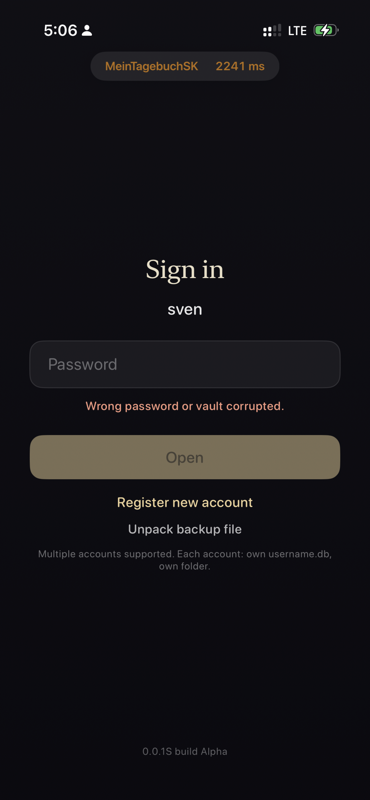 MeinTagebuchSK Screenshot 1